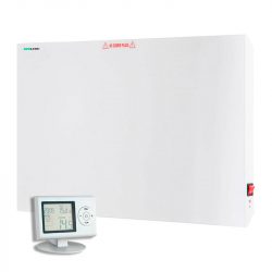 Calefactor Mural/Piso 500 W Panel Metálico con Termostato Digital Horario Programable
