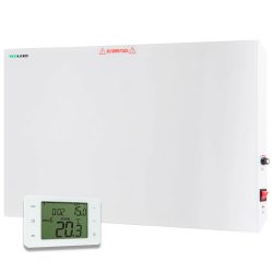 Calefactor Mural/Piso 700 W Panel Metálico con Termostato Digital Horario Programable